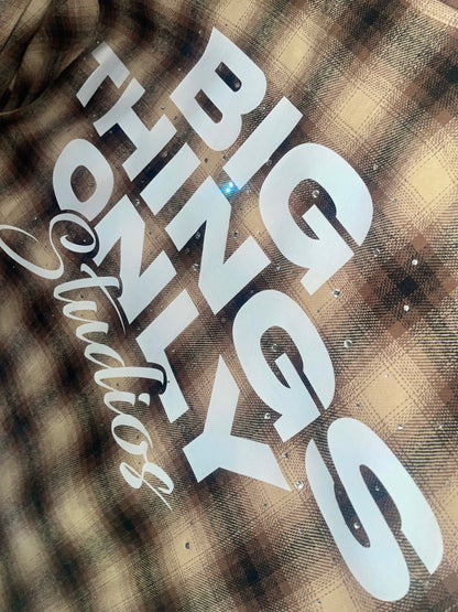 BTO Studios Studded Flannel Shirt