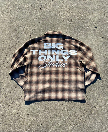 BTO Studios Studded Flannel Shirt
